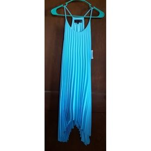 NWT XS Blue Glam Doll Pleated Dress